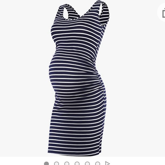 Sleeveless Bodycon Maternity Dress - Picture 2 of 2